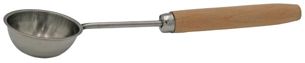 SAUNIA LÖYLYKAUHA 30 CM, RUOSTUMATON TERÄS,  PYÖKKI KAHVALLA